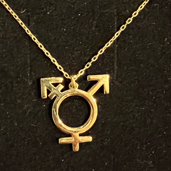 Gold Pendant Necklace 14” - Picture 3 of 6